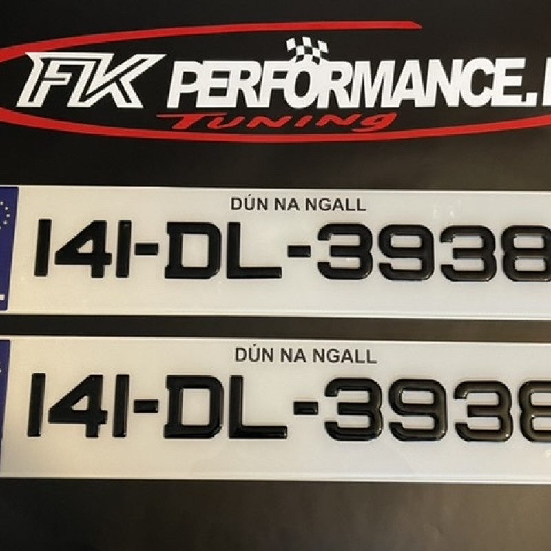 FKGelcc201 2 x gel number plates  FKGelcc201 2 x gel number plates