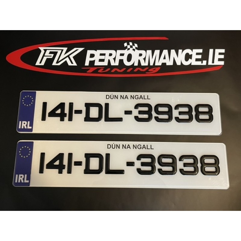 FKGelcc201 2 x gel number plates 