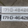 Fkp778 1pair GEL plates white with fkperformance .ie & chrome shadow  Fkp778 1pair GEL plates white with fkperformance .ie & chrome shadow