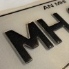 FKGEL0200 chrome shadow & glitter text Plates 1 pair