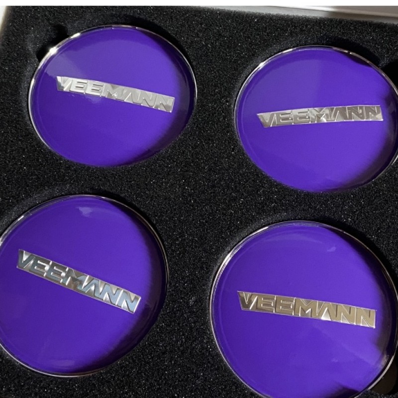  4 x Veemann purple upgrade centre caps 