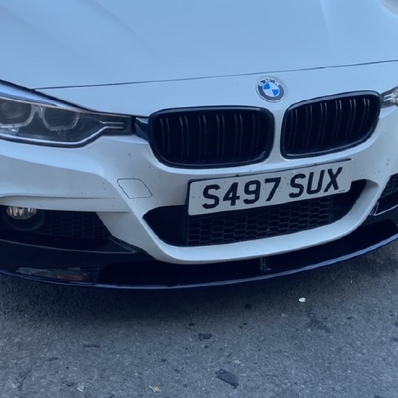 Bmw 5 series f10 f11  front lip gloss shiney black x 1 