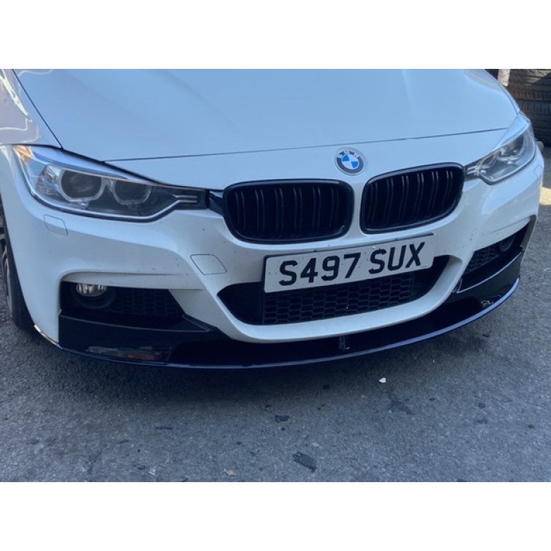 Bmw 4 series f36  f32 msport front lip gloss shiney black x 1 