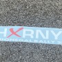 HXRNY horny donegal rally 2021 sticker windscreen large white / blue  x1 