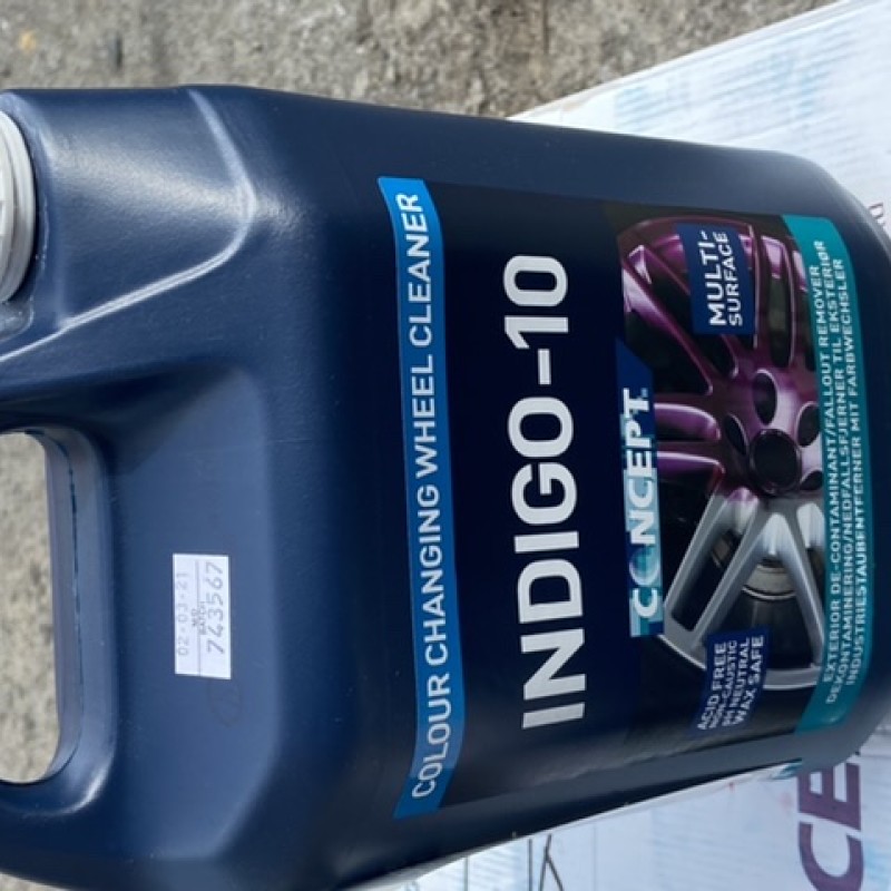 Concept indigo iron fallout colour changing wheel cleaner 5 litre trade can 