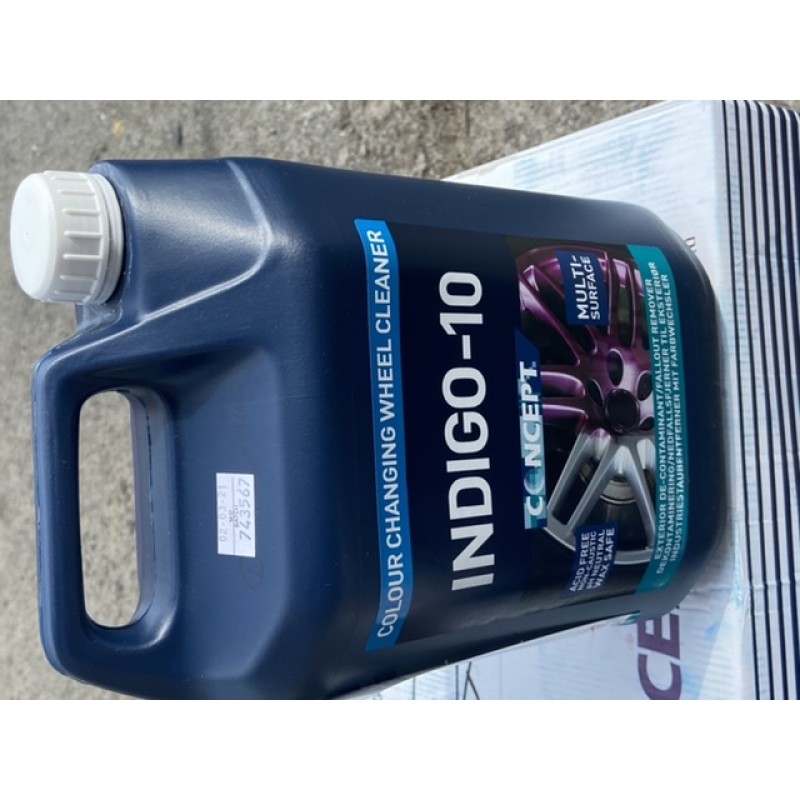 Concept indigo iron fallout colour changing wheel cleaner 5 litre trade can 