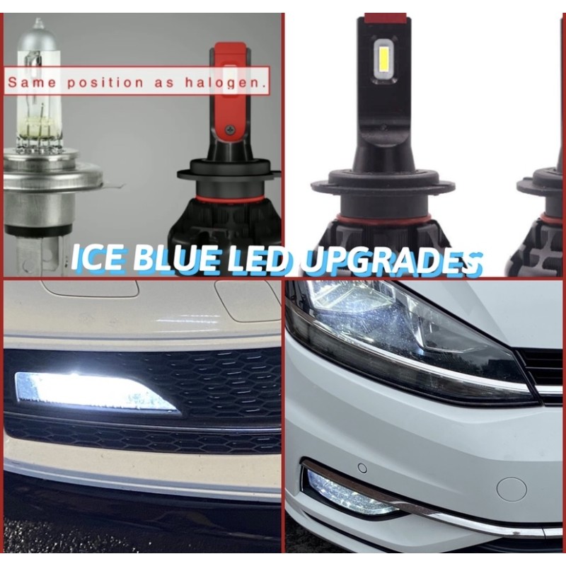 LED ICE BLUE DIAMOND VISION CANBUS HEADLIGHT / FOGLIGHT  KIT ERROR FREE H7  