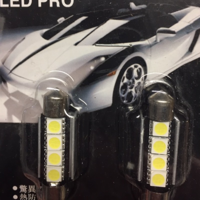 42mm super xenon white led bulbs, 1 pair 