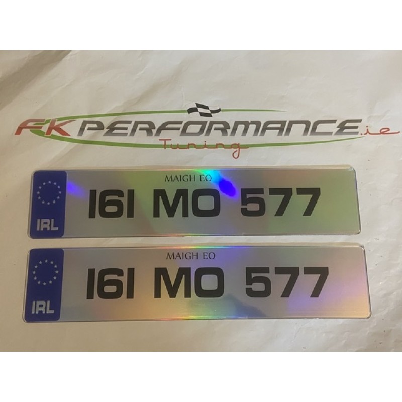 FK0131 rainbow Number plates, 1 pair. FK0131 rainbow Number plates, 1 pair.