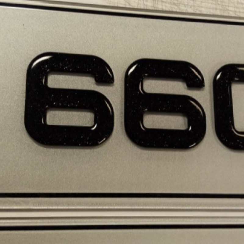 Fk205 Gel number plates with glitter effect gel numbers 1 pair  Fk205 Gel number plates with glitter effect gel numbers 1 pair