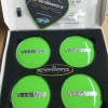  4 x Veemann ultimate lime green upgrade centre caps 