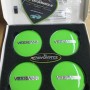  4 x Veemann ultimate lime green upgrade centre caps 