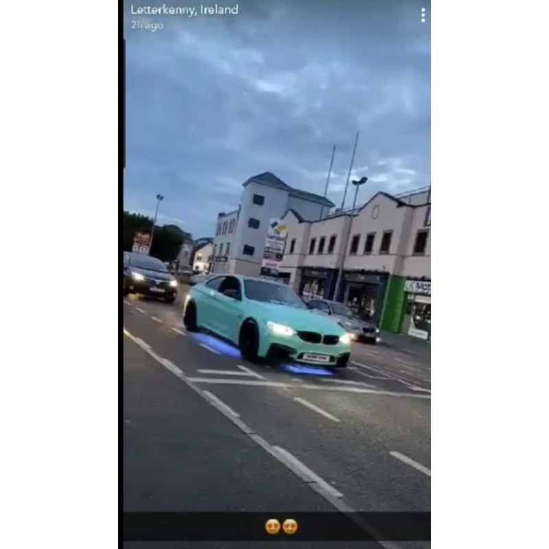 New led under glow exterior car lighting kit control via app on phone 4 piece strip