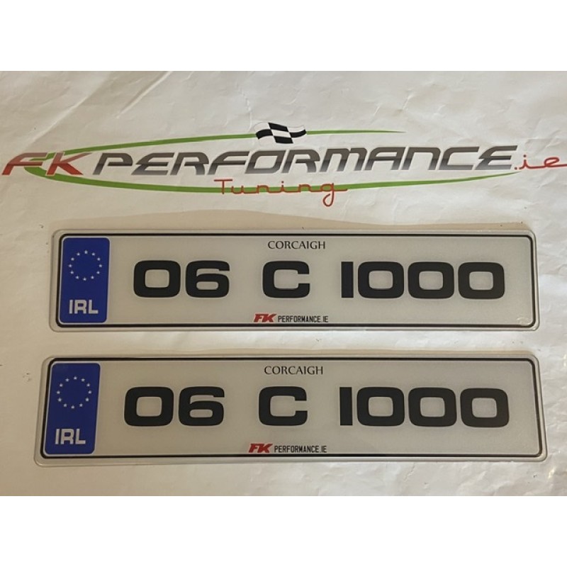 FK01113 Number plates, 1 pair. FK01113 Number plates, 1 pair.