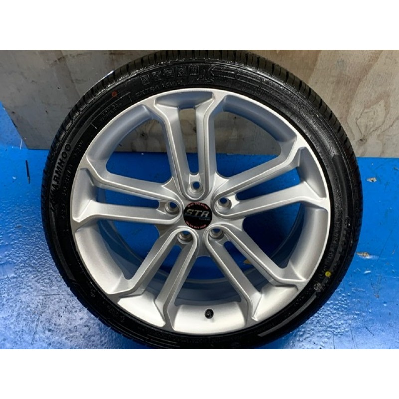  18” 5x108 st3 silver  alloys & tyres package full set of 4 suit focus Mondeo connect etc 