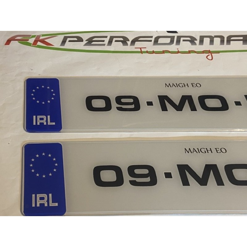 Fk2031 1 pair white plates 