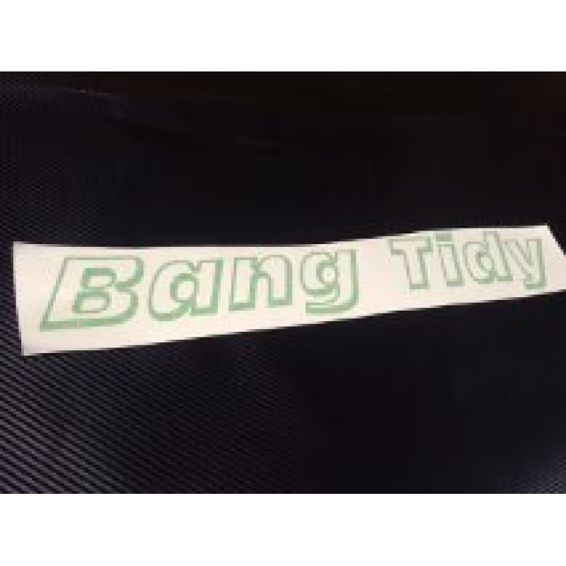 Bang Tidy windscreen sticker black x1 