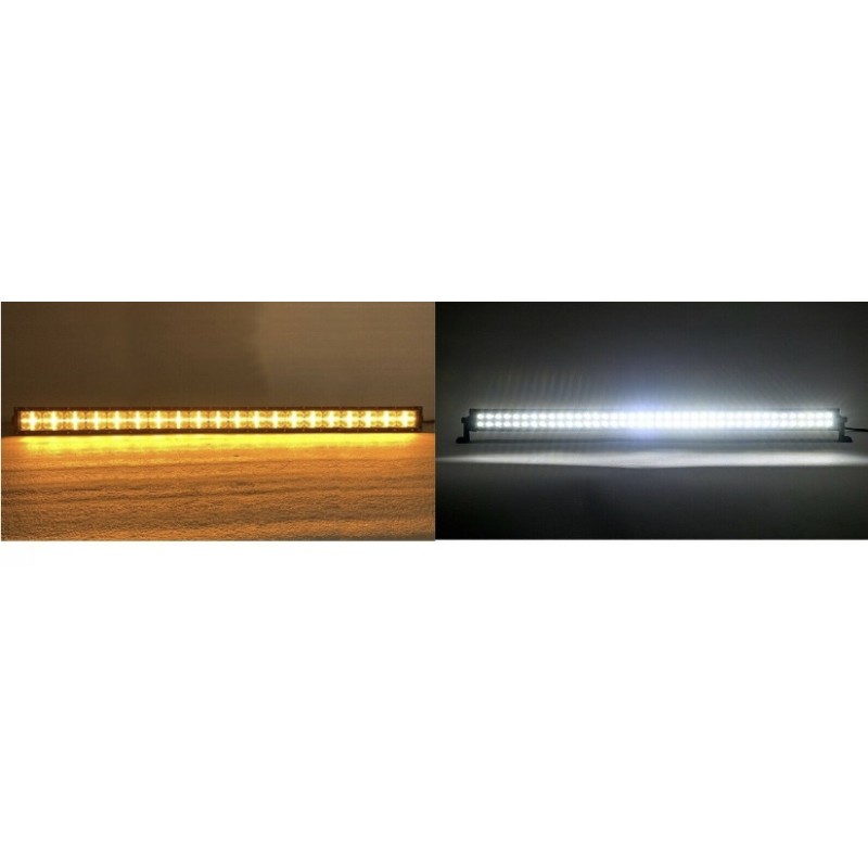 Led light bar white / amber & wiring kit 54cm 