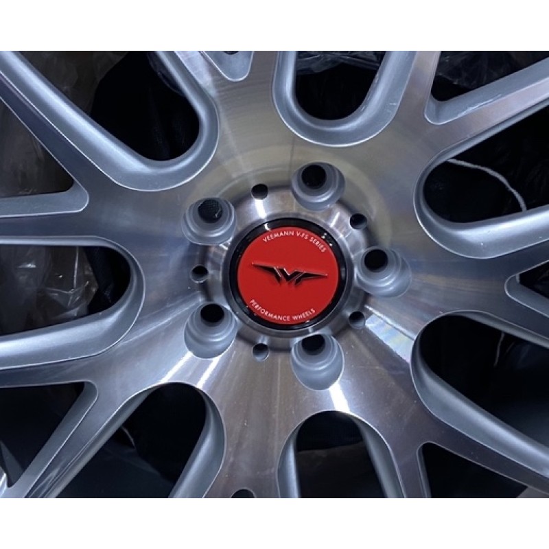  4 x Veemann red upgrade centre caps 