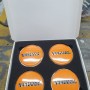  4 x Veemann Orange pgrade centre caps 