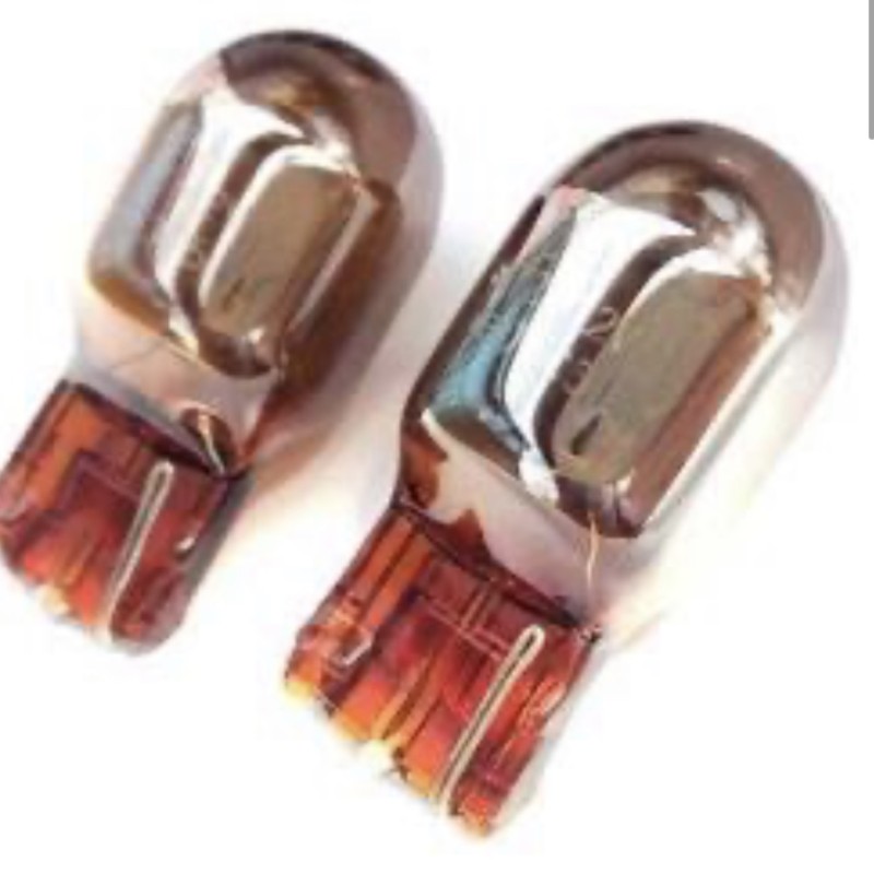 Amber bulbs W5W 501 x 1 pair  halogen error free 