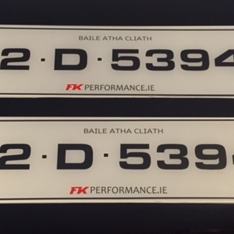Fk5555 number plates, 1 pair.  Fk5555 number plates, 1 pair.