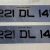 FKGEL123 smoked tinted gel Plates 1 pair