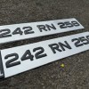 FKgel101 gel number plates tinted 1 pair