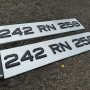 FKgel101 gel number plates tinted 1 pair