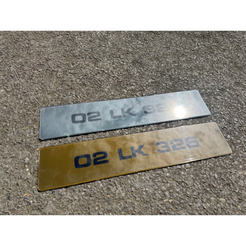 Fkp891 tinted plates 1 white 1 yellow 1 pair