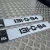 FKGEL100 black irl Donegal style gel Plates & German corner 1 pair
