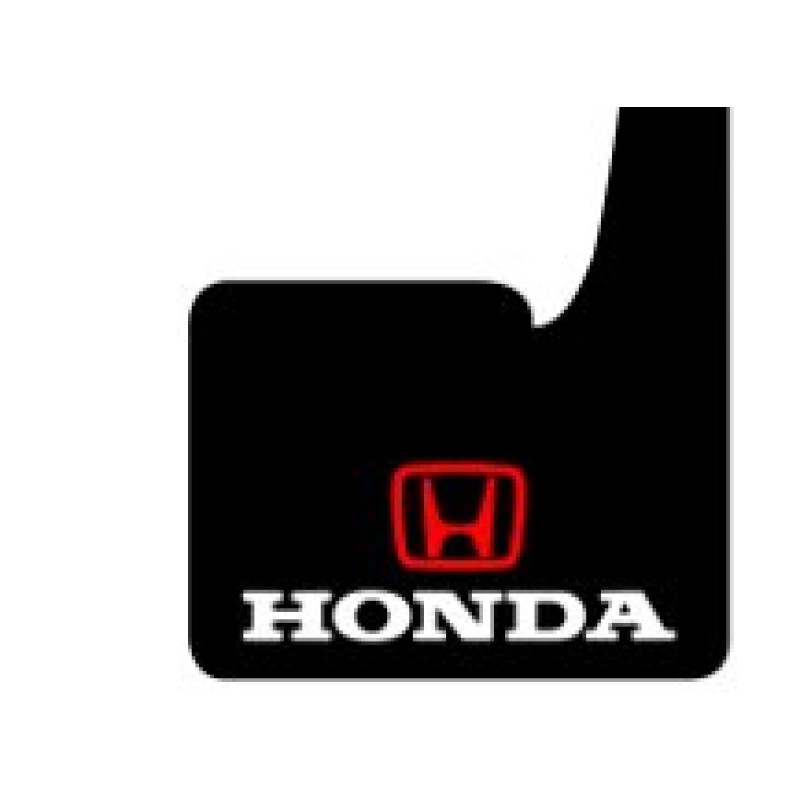 Honda mud flaps black/white/red 1 pair