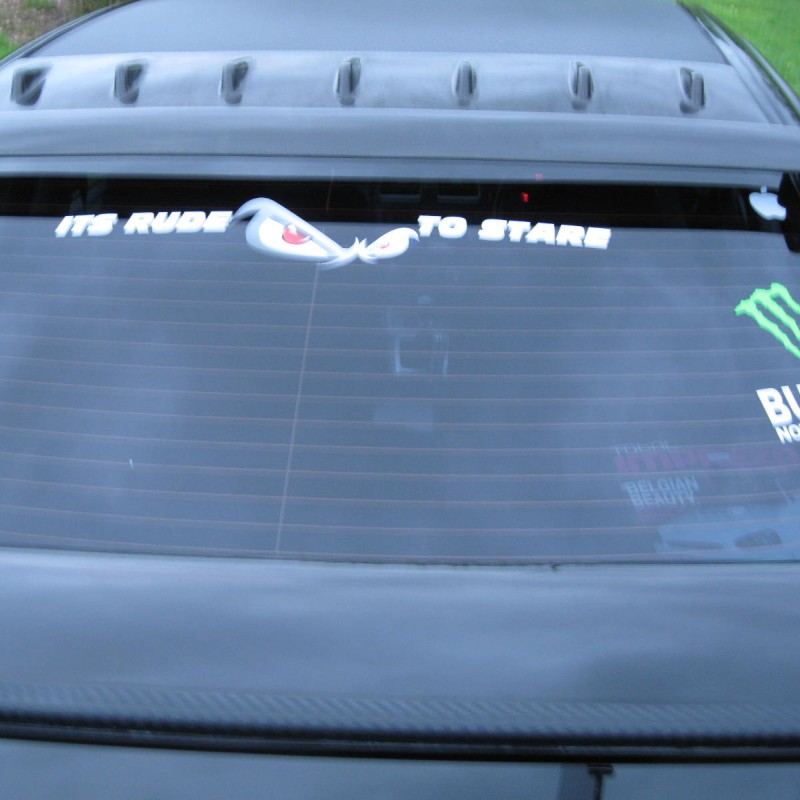 Its Rude To Stare [White]