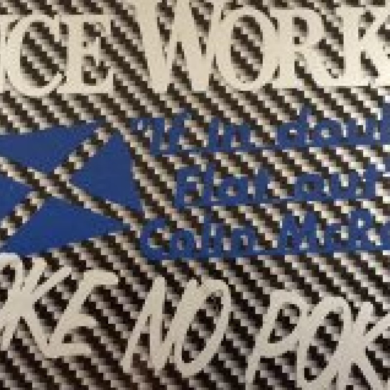 'If in doubt flat out' Colin mcRae memorial sticker (blue) x1  'If in doubt flat out' Colin mcRae memorial sticker (blue) x1
