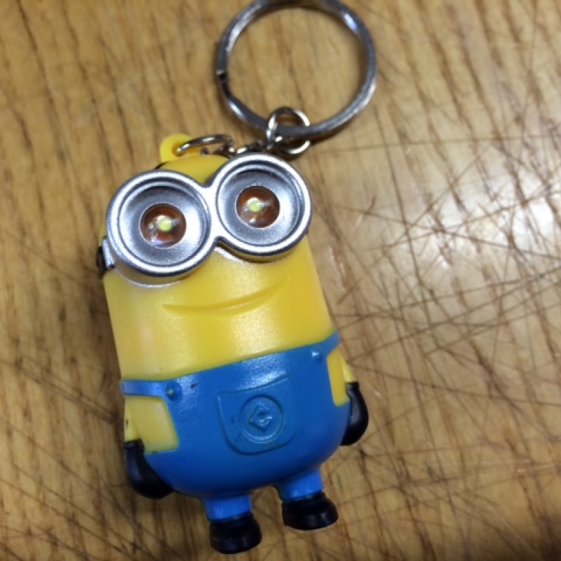 minion light up/talking keyring metal  x1  minion light up/talking keyring metal  x1