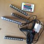 led interior universal  under seat set  with remote control 4 piece