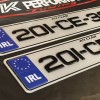 FKGEL095 gel fk fancy nct number plates 1 pair