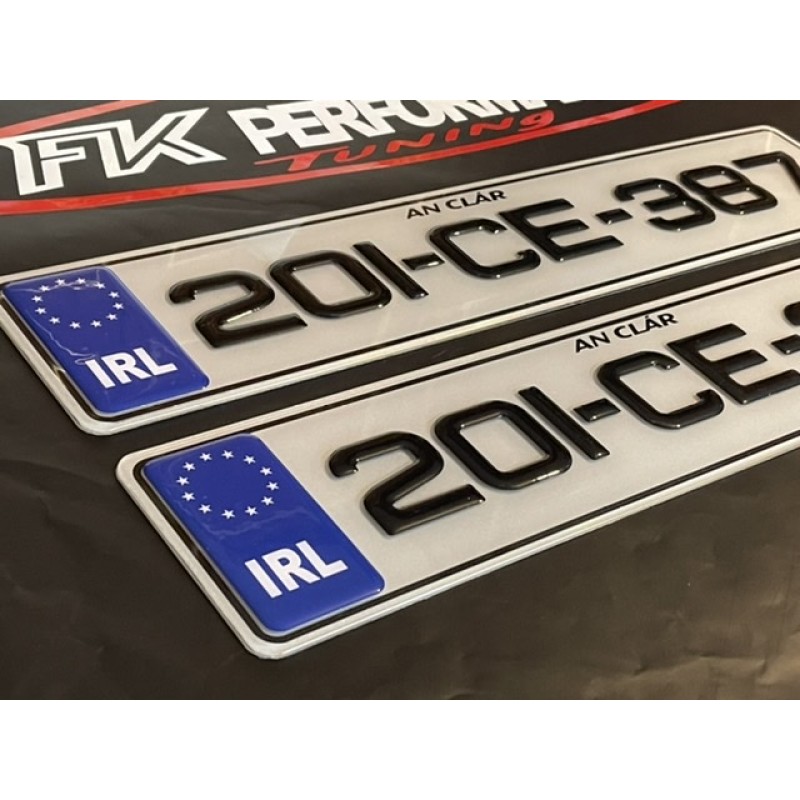 FKGEL095 gel fk fancy nct number plates 1 pair