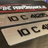 FKGP35  tinted metro gel number plates 1 pair
