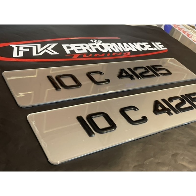 FKGP35  tinted metro gel number plates 1 pair