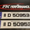 FKGEL092 gel number plates 1 pair FKGEL092 gel number plates 1 pair