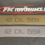 FK655 tinted number plates 1 white 1 yellow 1 pair