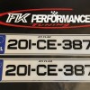 FKGEL095 gel fk fancy nct number plates 1 pair