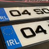 FKGP22 gel number plates 1 pair