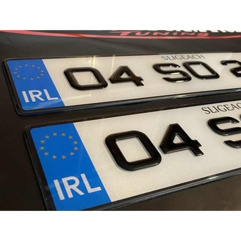 FKGP22 gel number plates 1 pair FKGP22 gel number plates 1 pair