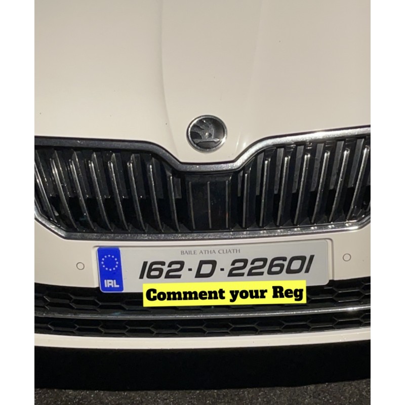 FK01311 italic Number plates x 2 