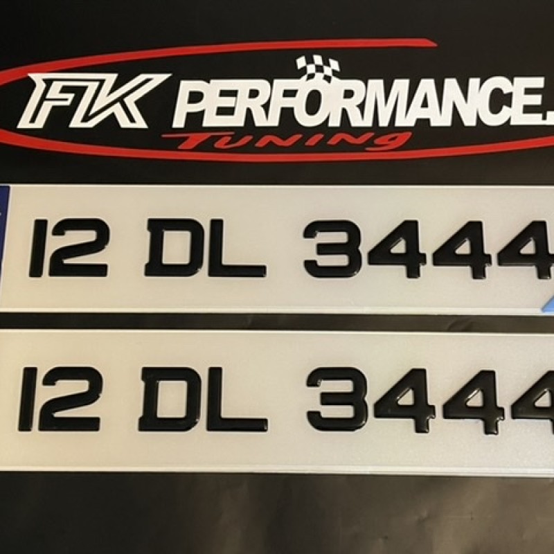 FKGP25 gel number plates 1 pair FKGP25 gel number plates 1 pair