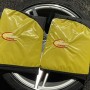 Fk Action sport style Yellow top  / black front seat covers universal 2 piece set . only @ fk