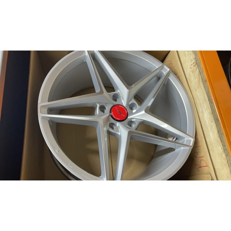   19” veemann Vfs46 silver 5x112 9.5 alloys only x 4 