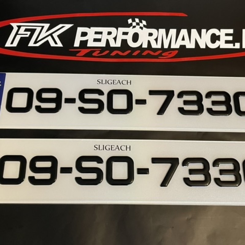 FKGP26 gel number plates 1 pair FKGP26 gel number plates 1 pair